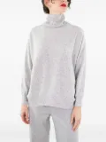D.Exterior speckled turtleneck sweater - Grey
