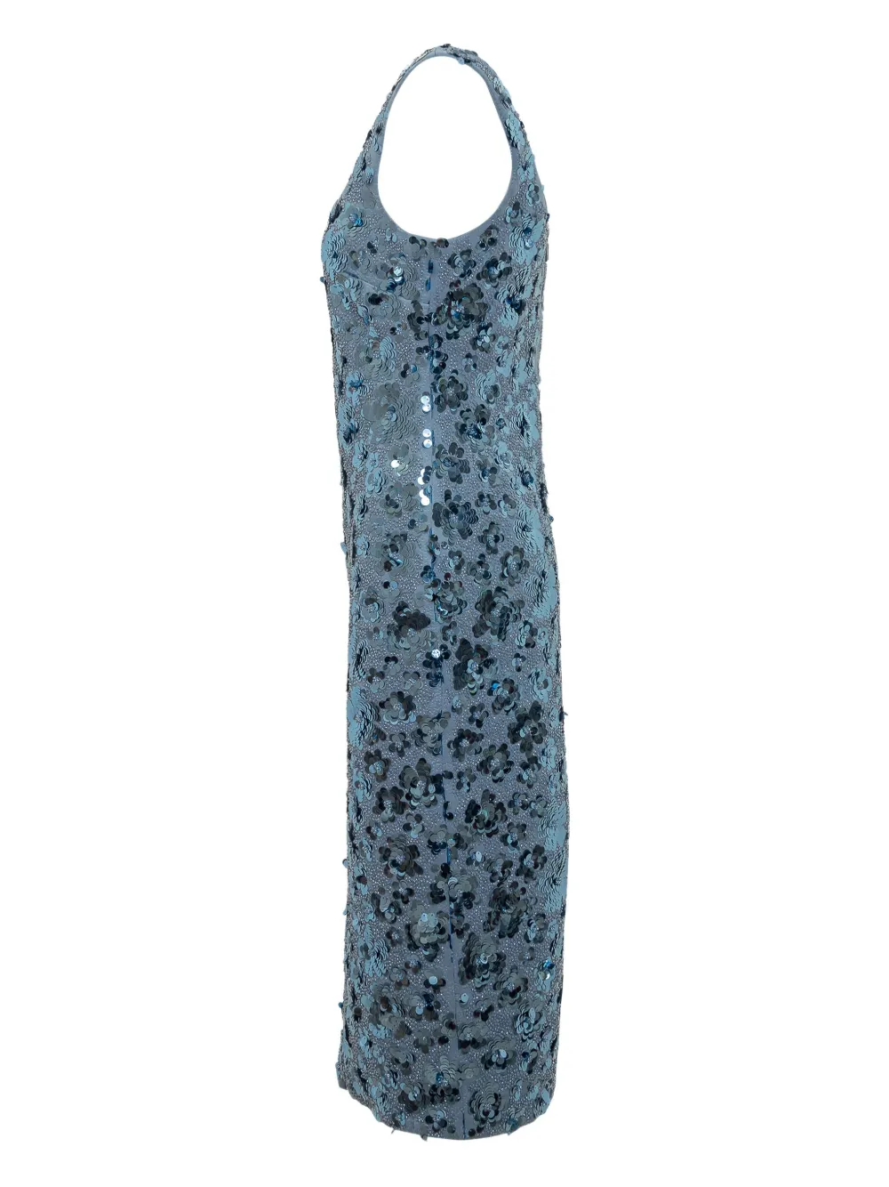 Michael Kors sequin-embellished midi dress Blauw