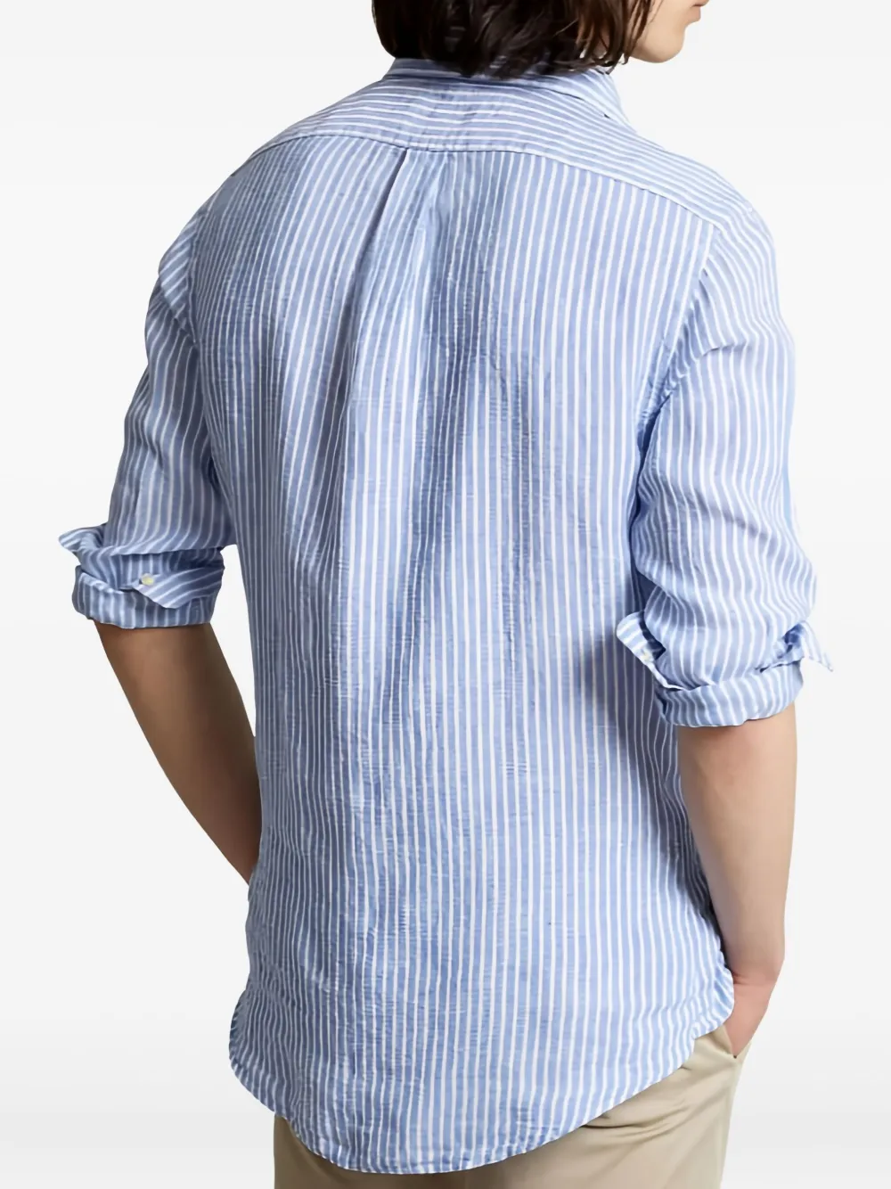Ralph Lauren Collection striped shirt - Blauw