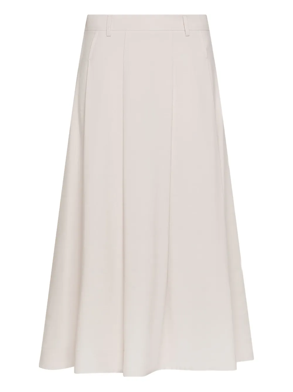 Seventy Flared midi-rok Beige