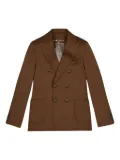 Circolo 1901 double-breasted patch-pockets blazer - Brown