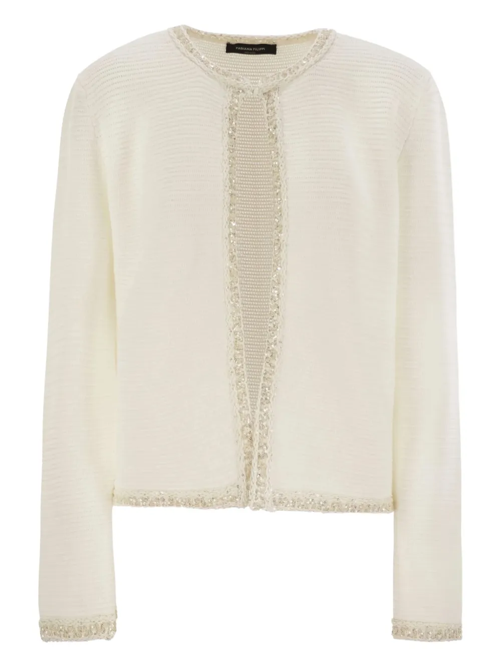 Fabiana Filippi sequin-embellished cardigan | Neutrals | Image 1