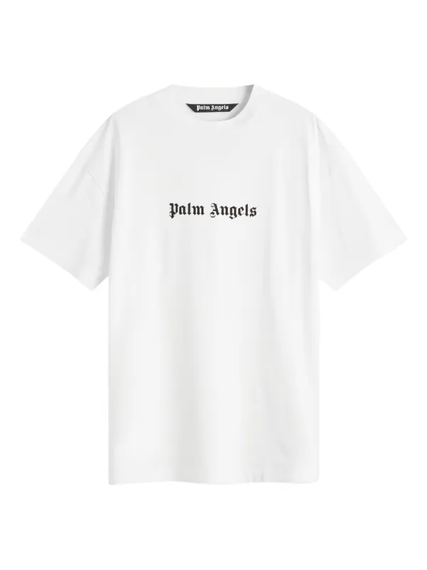 Palm Angels Camiseta Com Estampa De Logo | Branco | FARFETCH BR Palm Angels Camiseta Com Estampa De Logo | Branco | FARFETCH BR