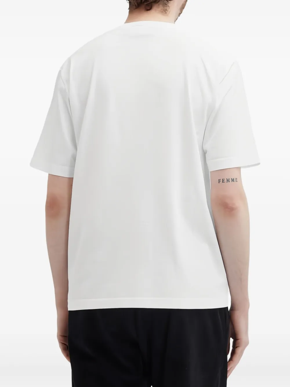 Palm Angels T-shirt met logoprint Wit