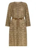 Seventy tied-waist coat - Neutrals