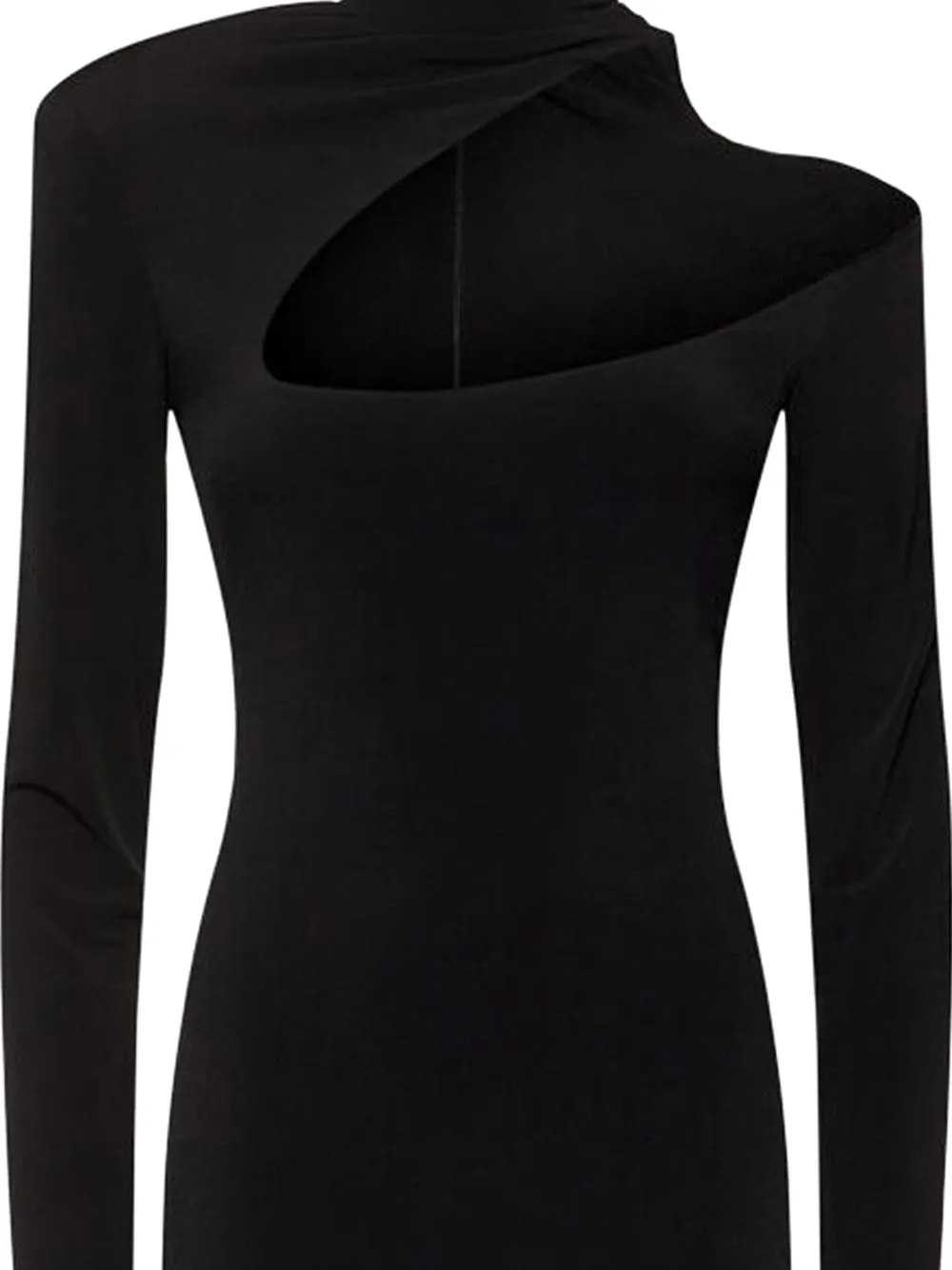 mvp wardrobe Jersey midi-jurk Zwart