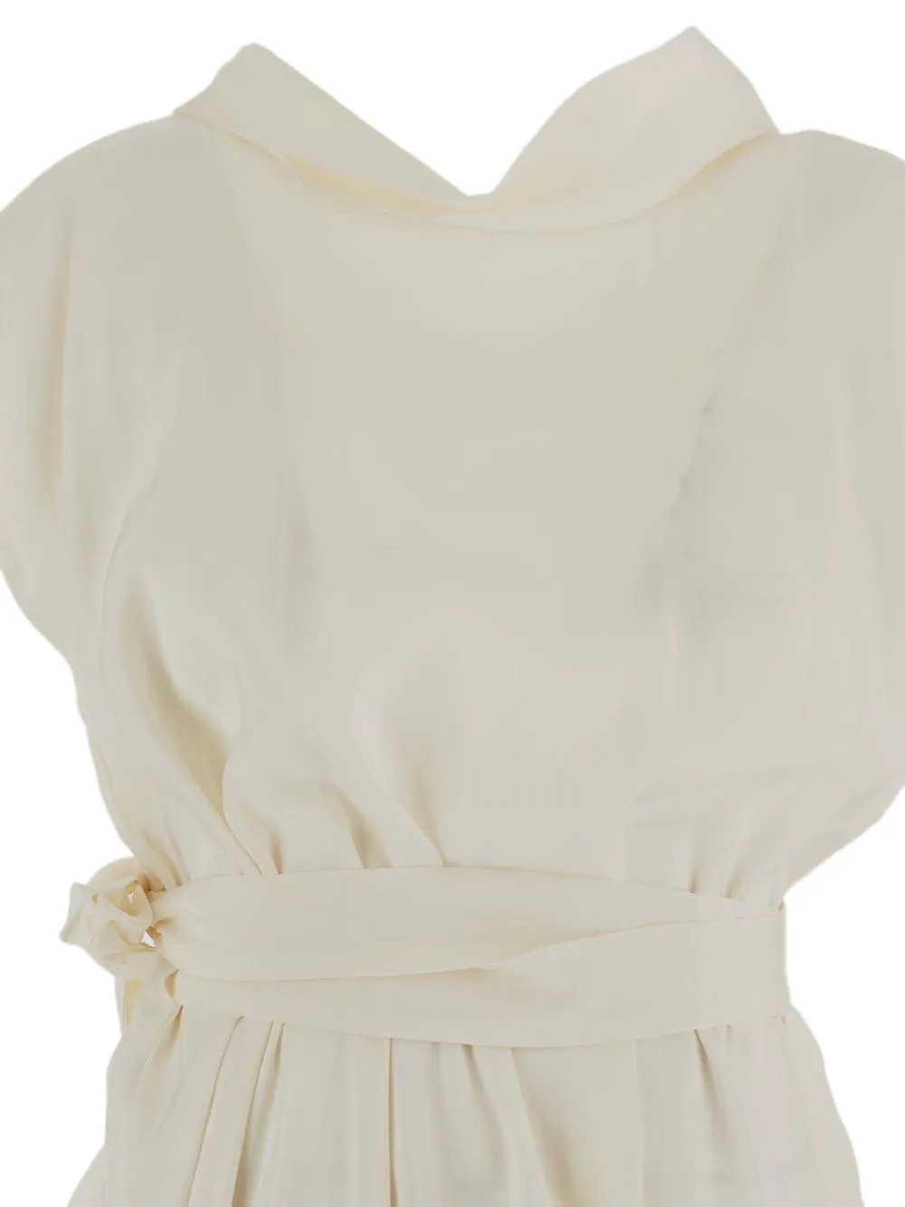Gentry Portofino Maxi-jurk met ceintuur Wit