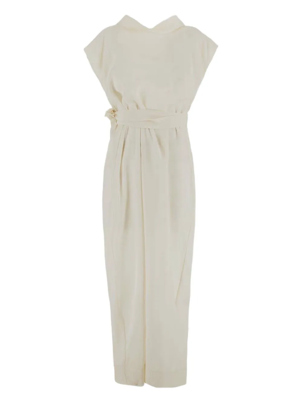Gentry Portofino Maxi-jurk met ceintuur Wit