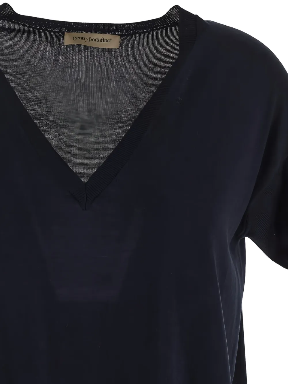 Gentry Portofino Fijngebreide maxi-jurk Blauw