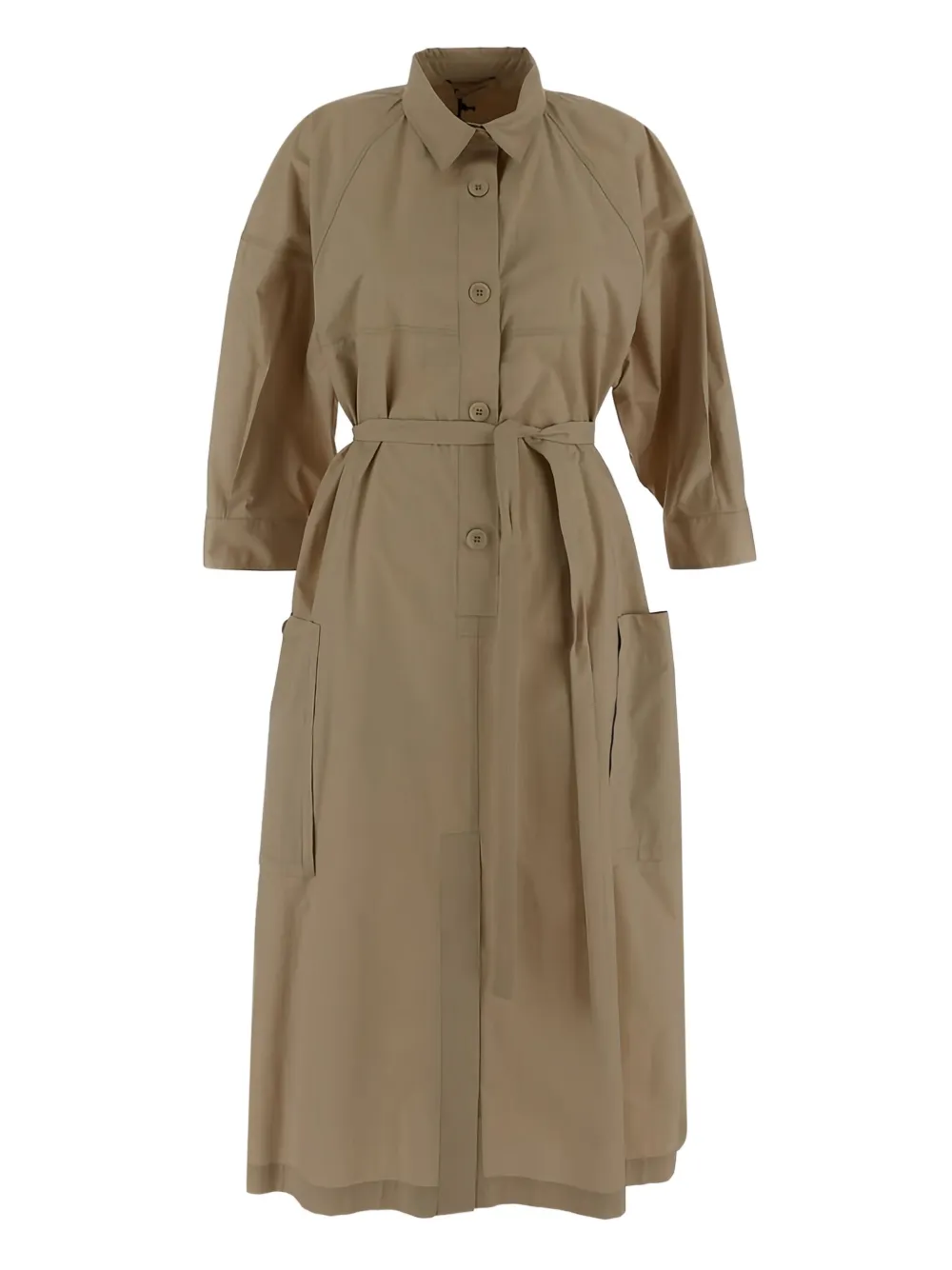 Gentry Portofino Blousejurk met ceintuur Beige