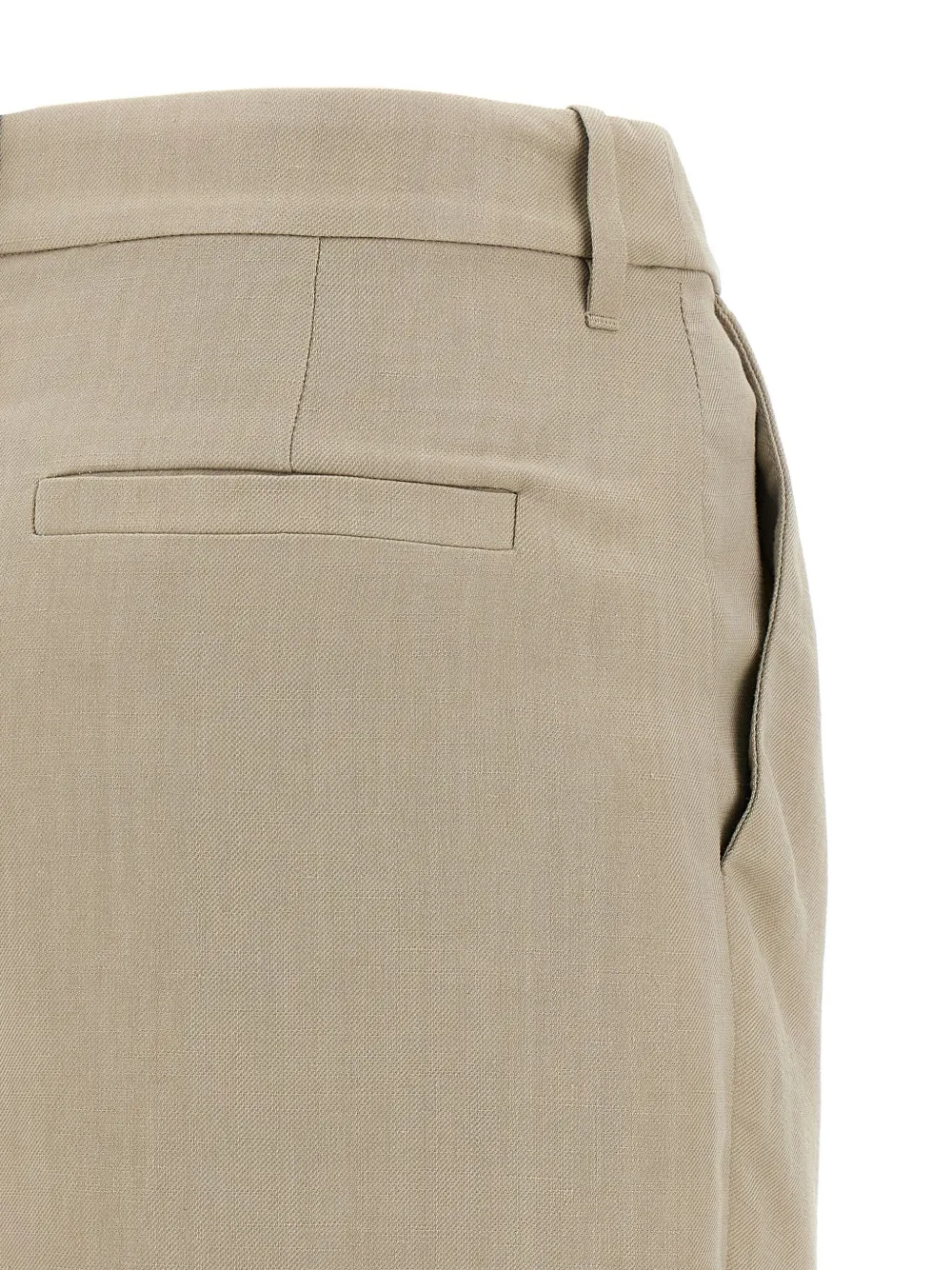 Shop Brunello Cucinelli High-waisted Wrap Skirt In Nude