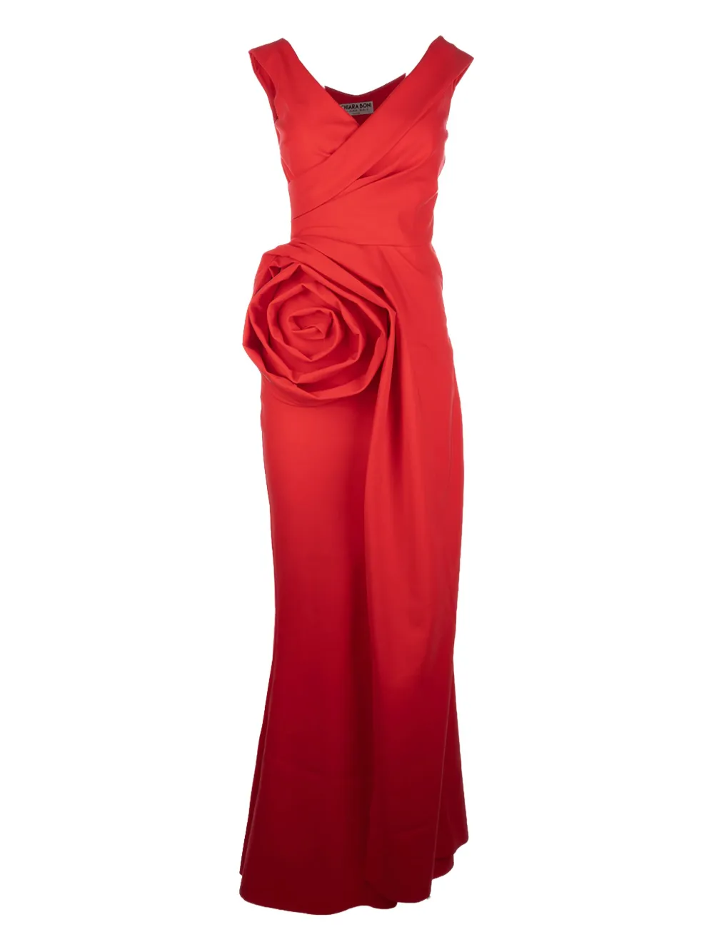 Tekkan rose-detail evening gown