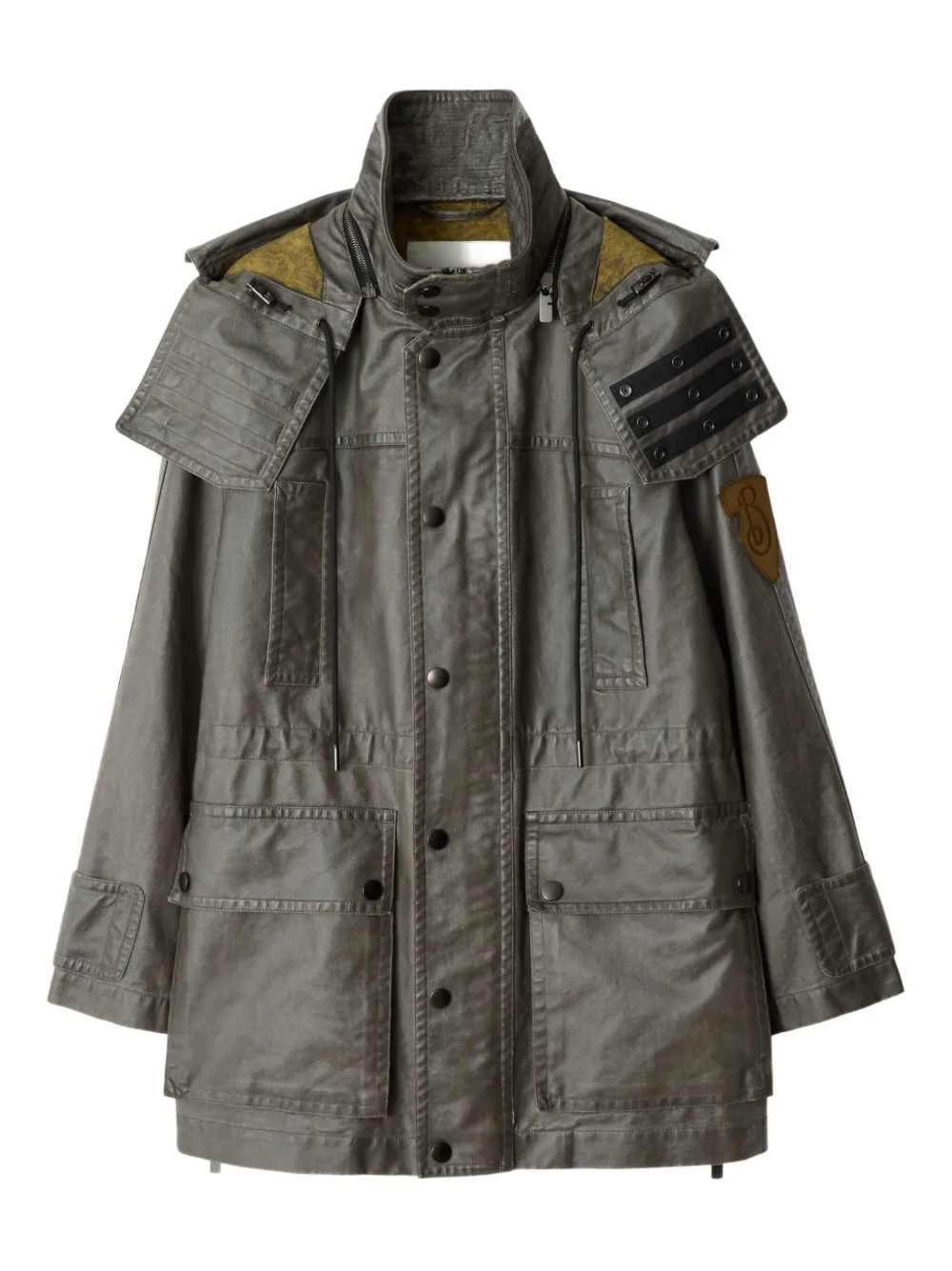 Burberry Oversized Cotton Hooded Parka