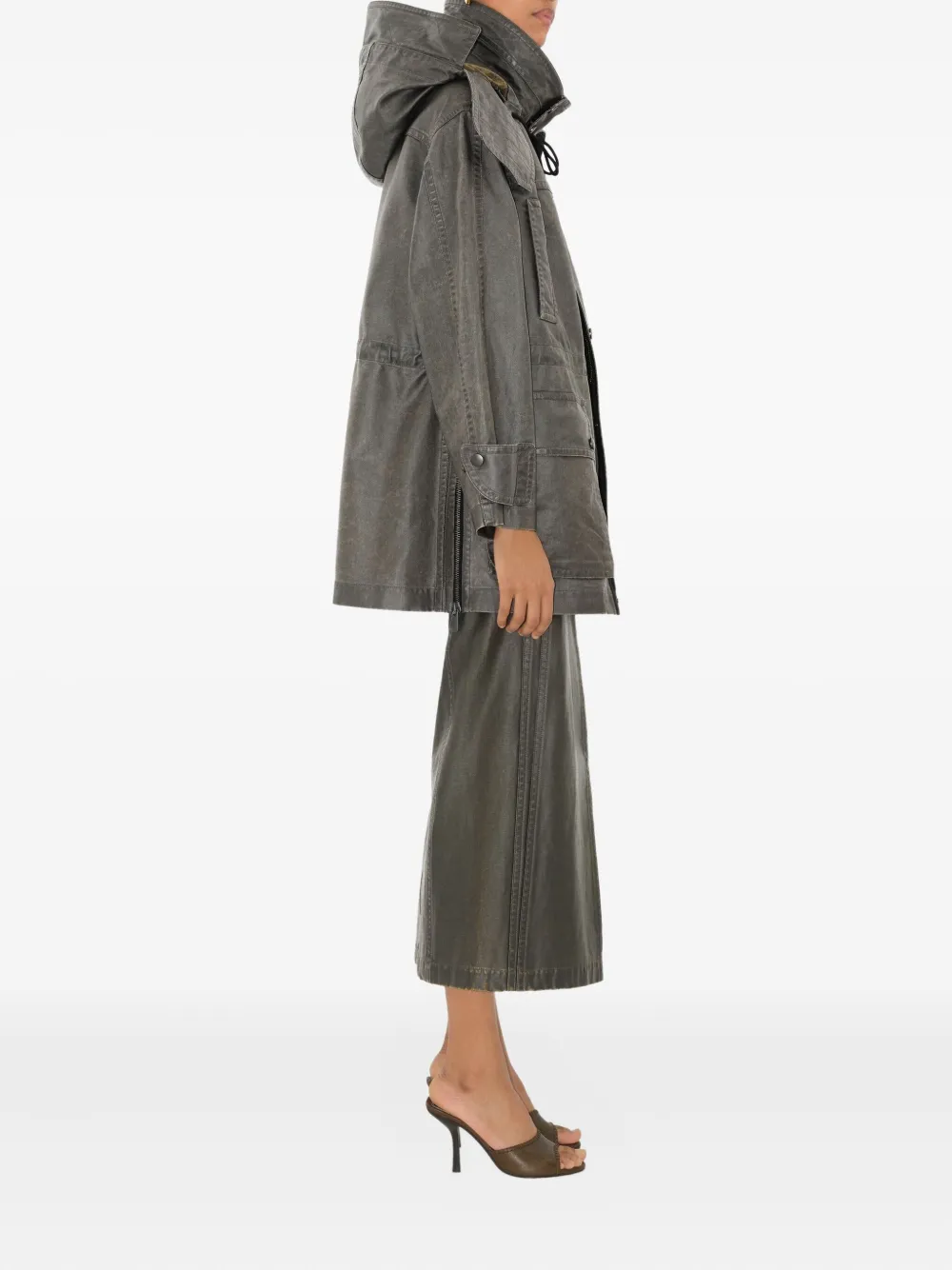 Burberry Oversized Cotton Hooded Parka
