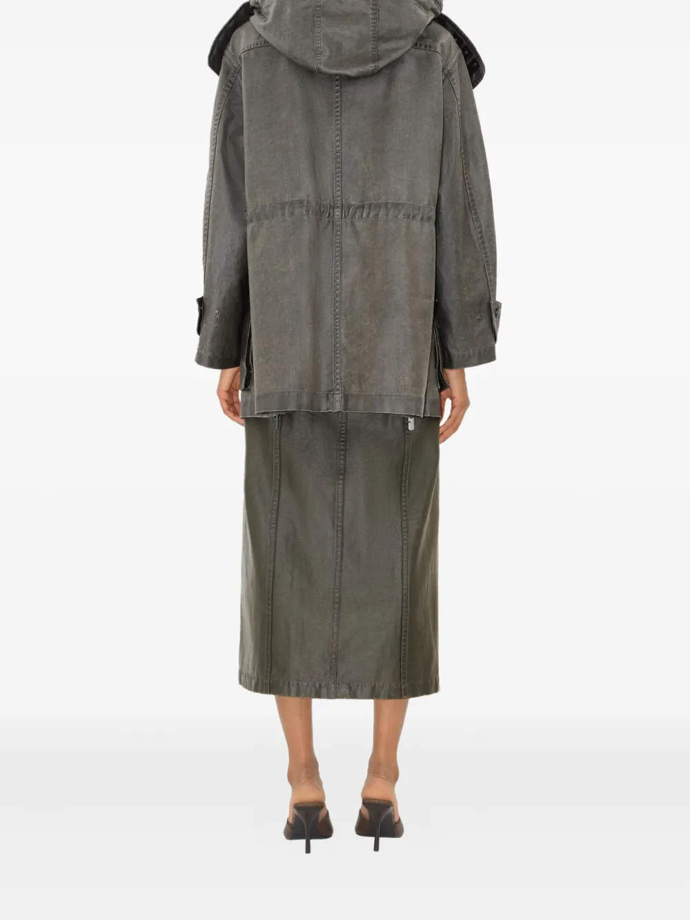 Burberry Oversized Cotton Hooded Parka