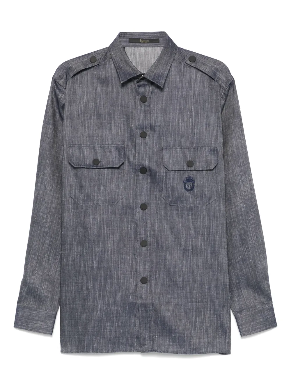 Billionaire Shirtjack met geborduurd logo Blauw