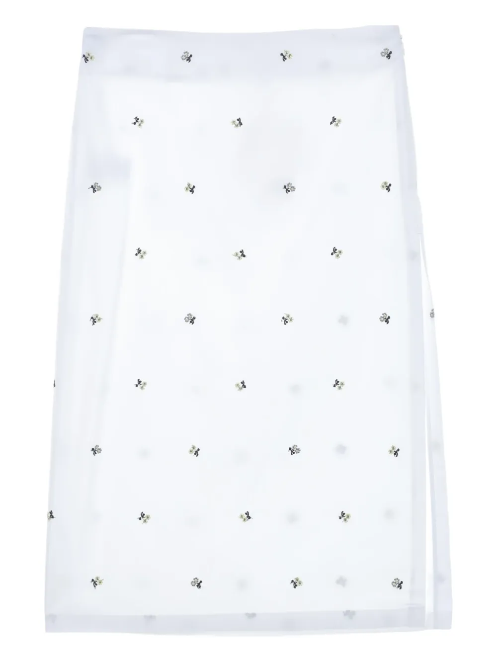 floral-print midi skirt