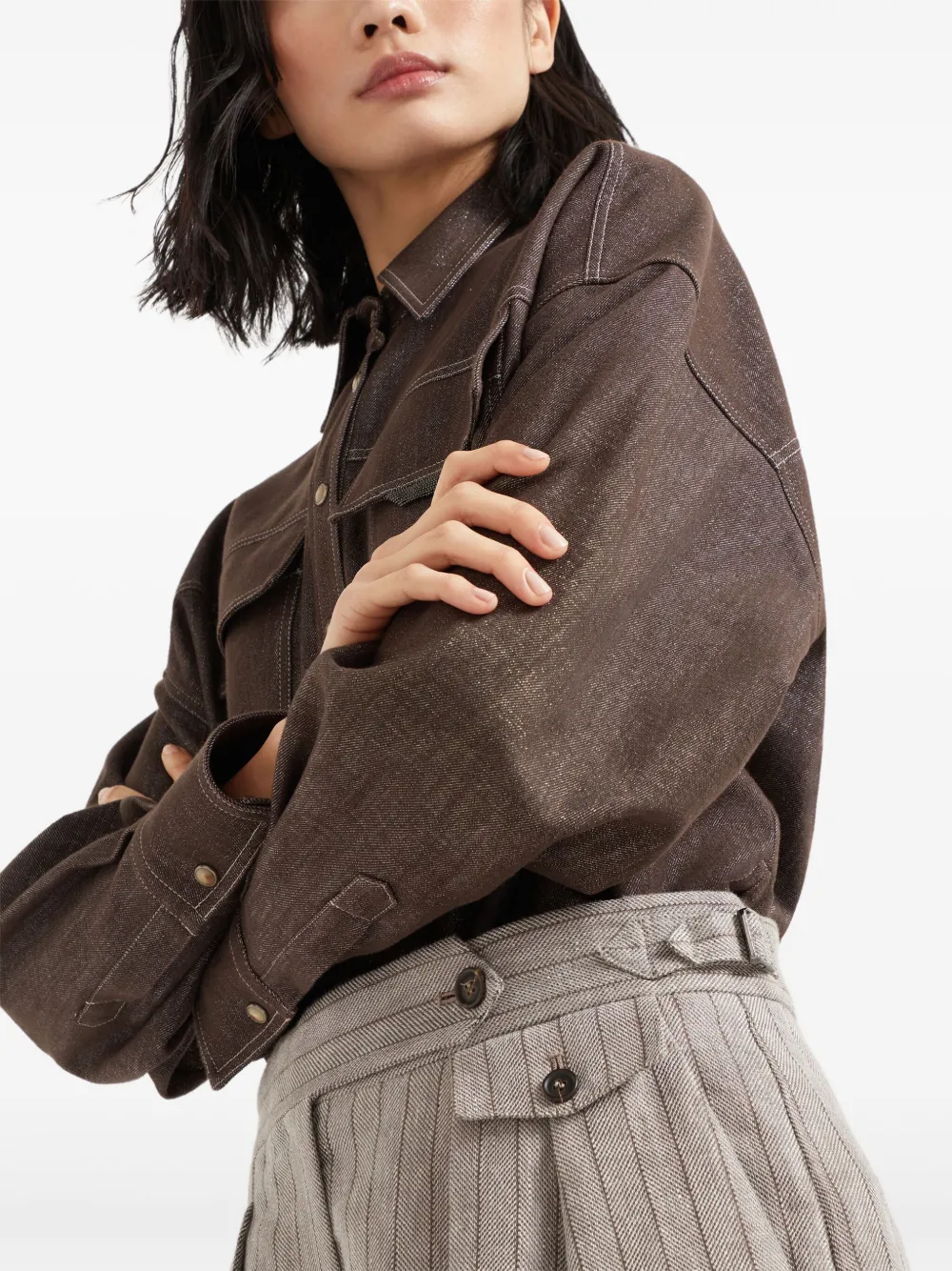 Brunello Cucinelli Shorts mit Falten | Image 5
