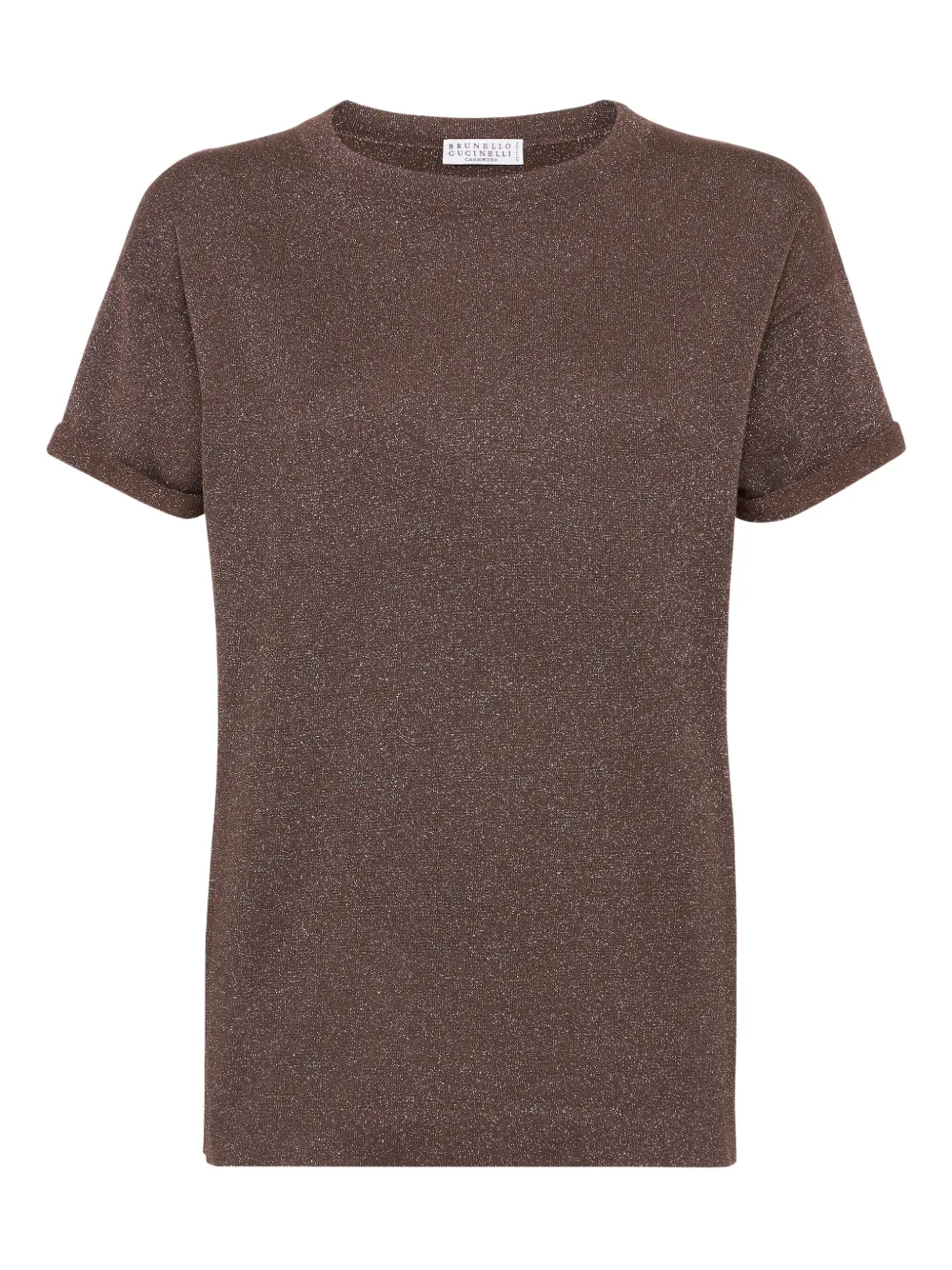 Brunello Cucinelli playera con cuello redondo | marrón | Image 1