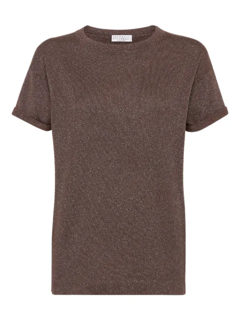 Brunello Cucinelli playera con cuello redondo