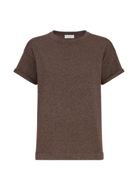 Brunello Cucinelli playera con cuello redondo