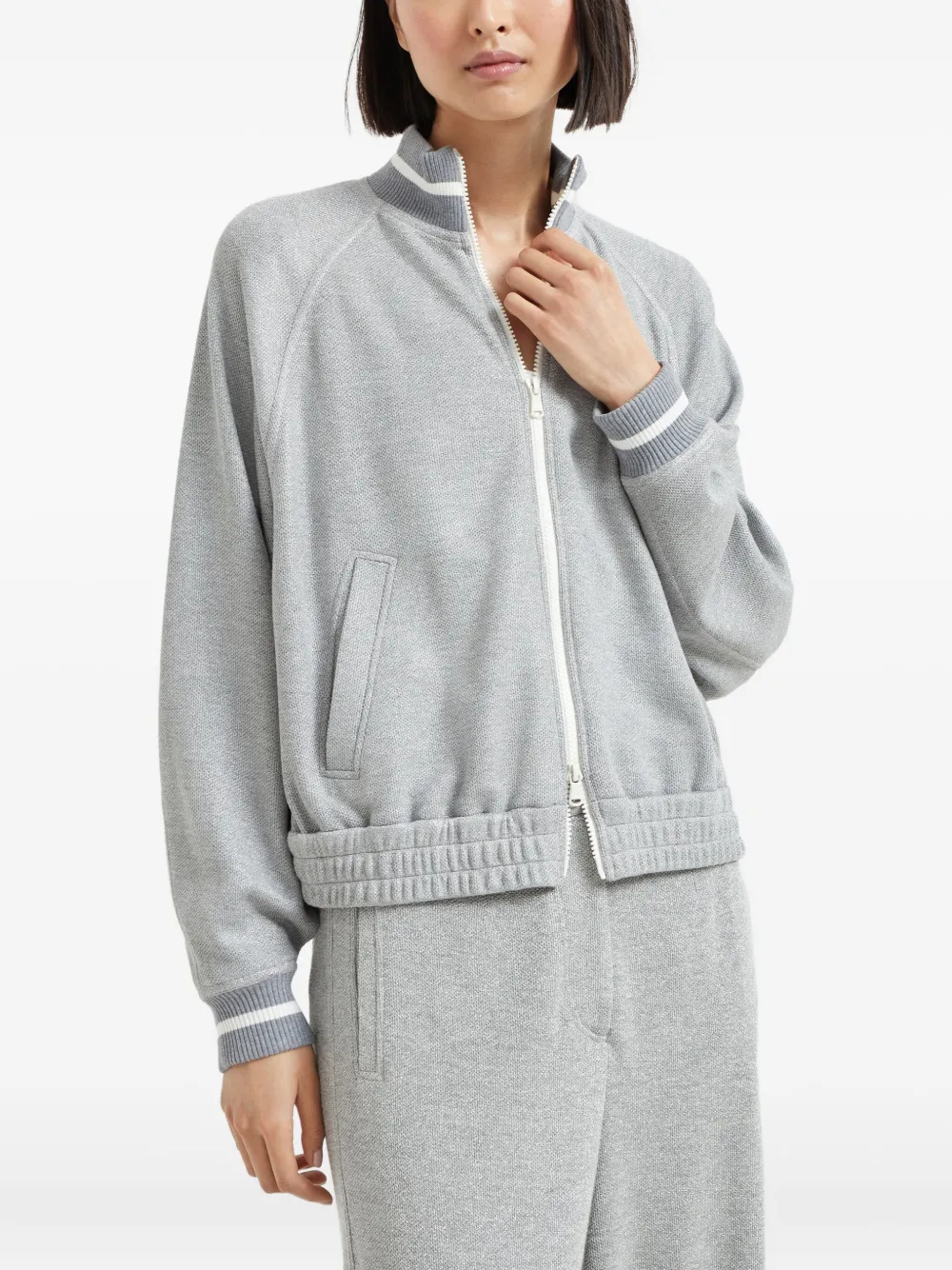 Brunello Cucinelli Cotton-blend Bomber Jacket