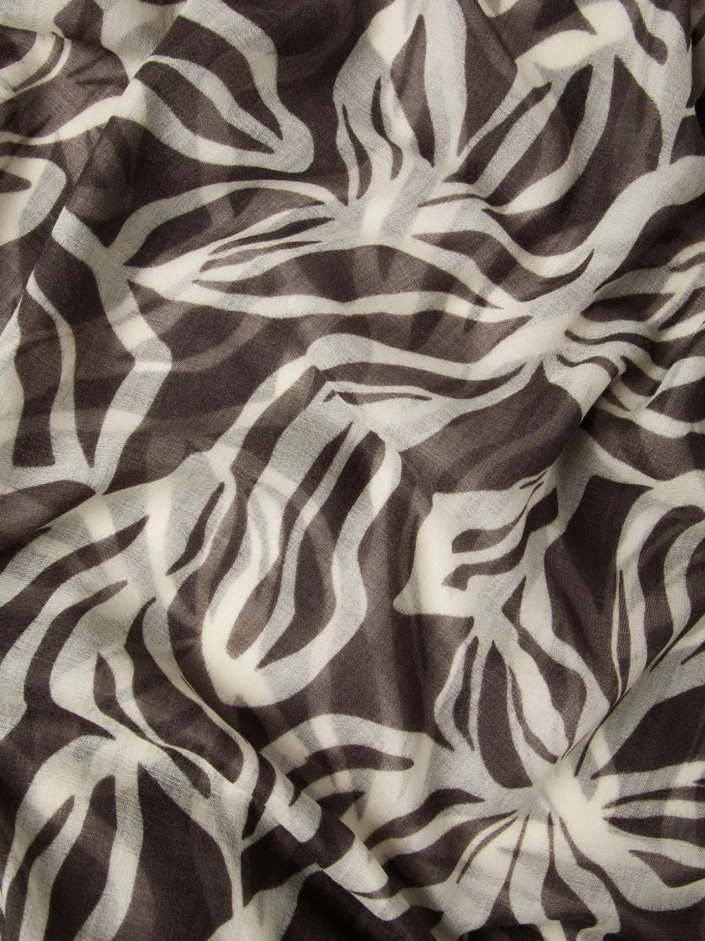 Brunello Cucinelli Sjaal met bloemenprint Bruin