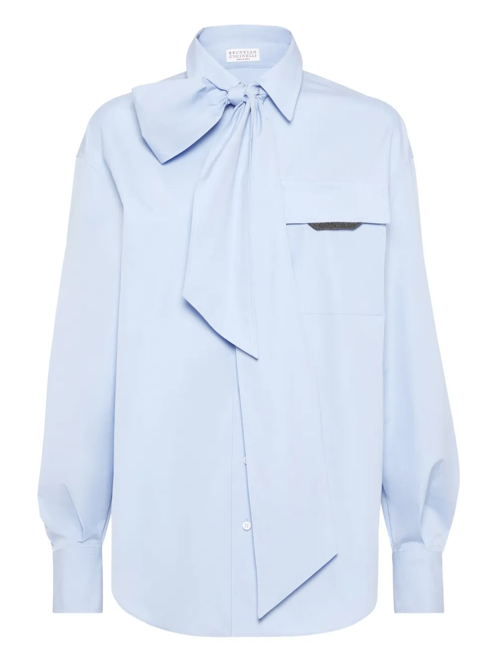 Brunello Cucinelli camisa de algodón | azul | Image 1