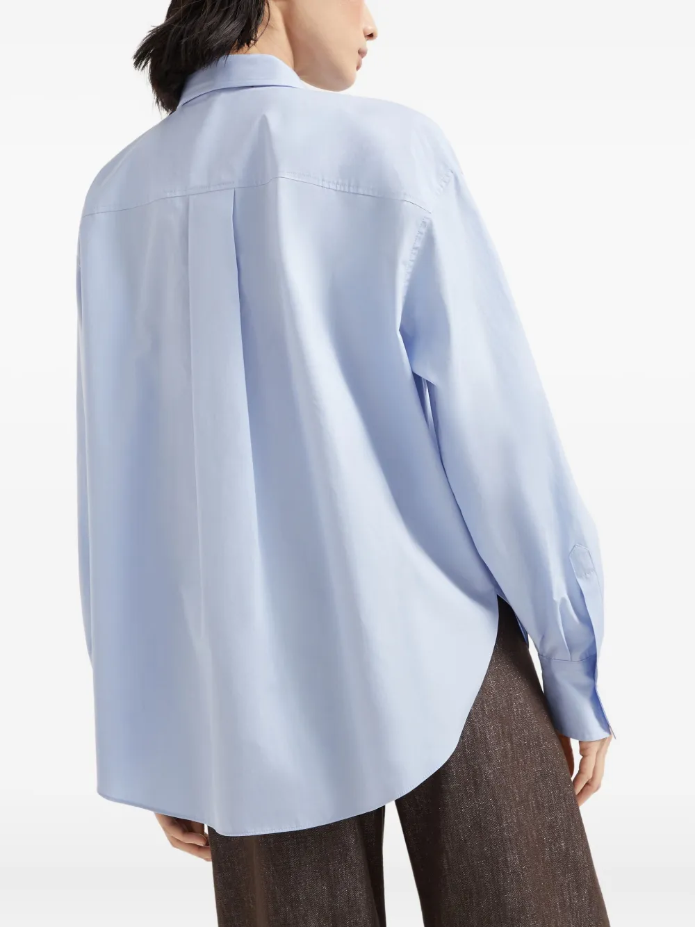 Brunello Cucinelli Katoenen blouse Blauw
