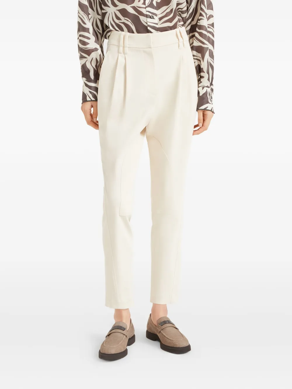 Brunello Cucinelli Equestrian broek Wit