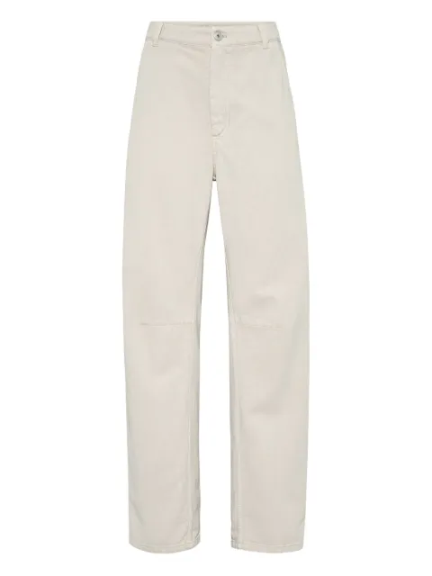 Brunello Cucinelli curved trousers 