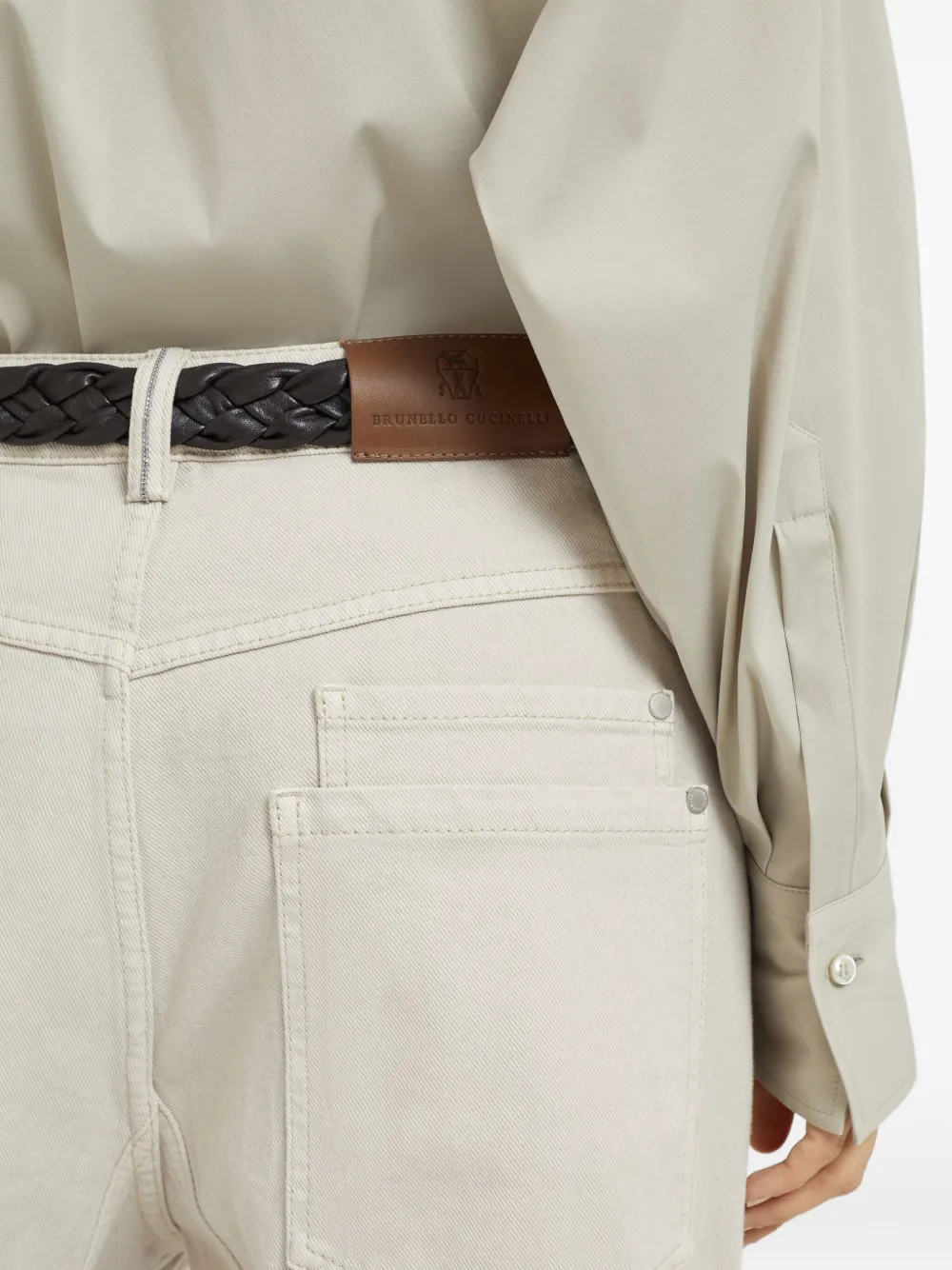 Brunello Cucinelli Gewelfde broek Beige
