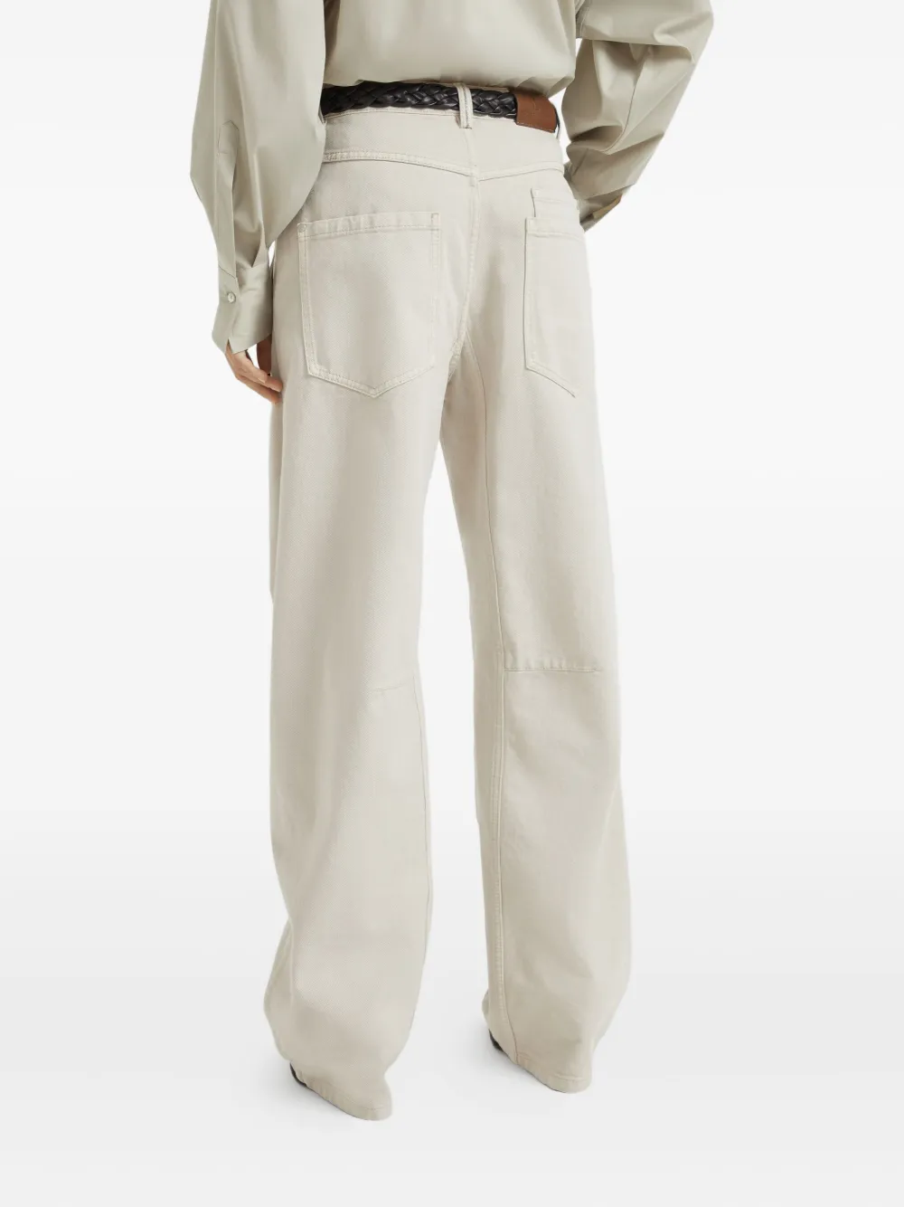 Brunello Cucinelli Gewelfde broek Beige