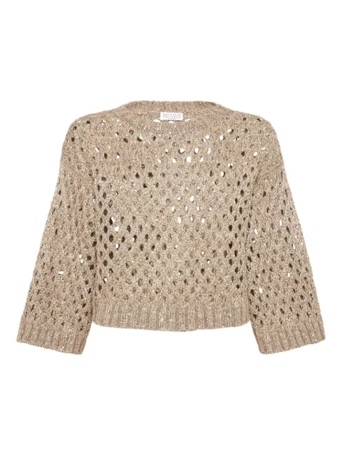 Brunello Cucinelli open-knit jumper 