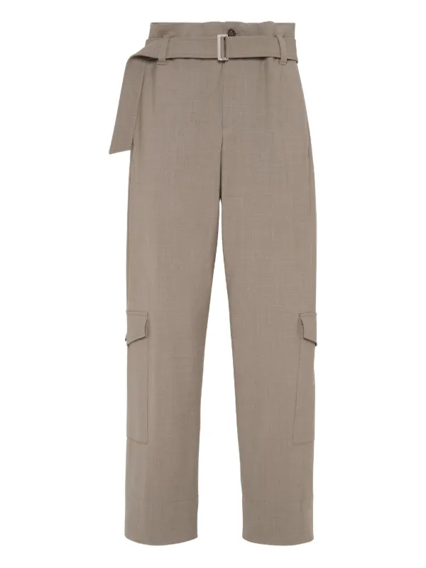 Brunello Cucinelli Utility Trousers in Brown