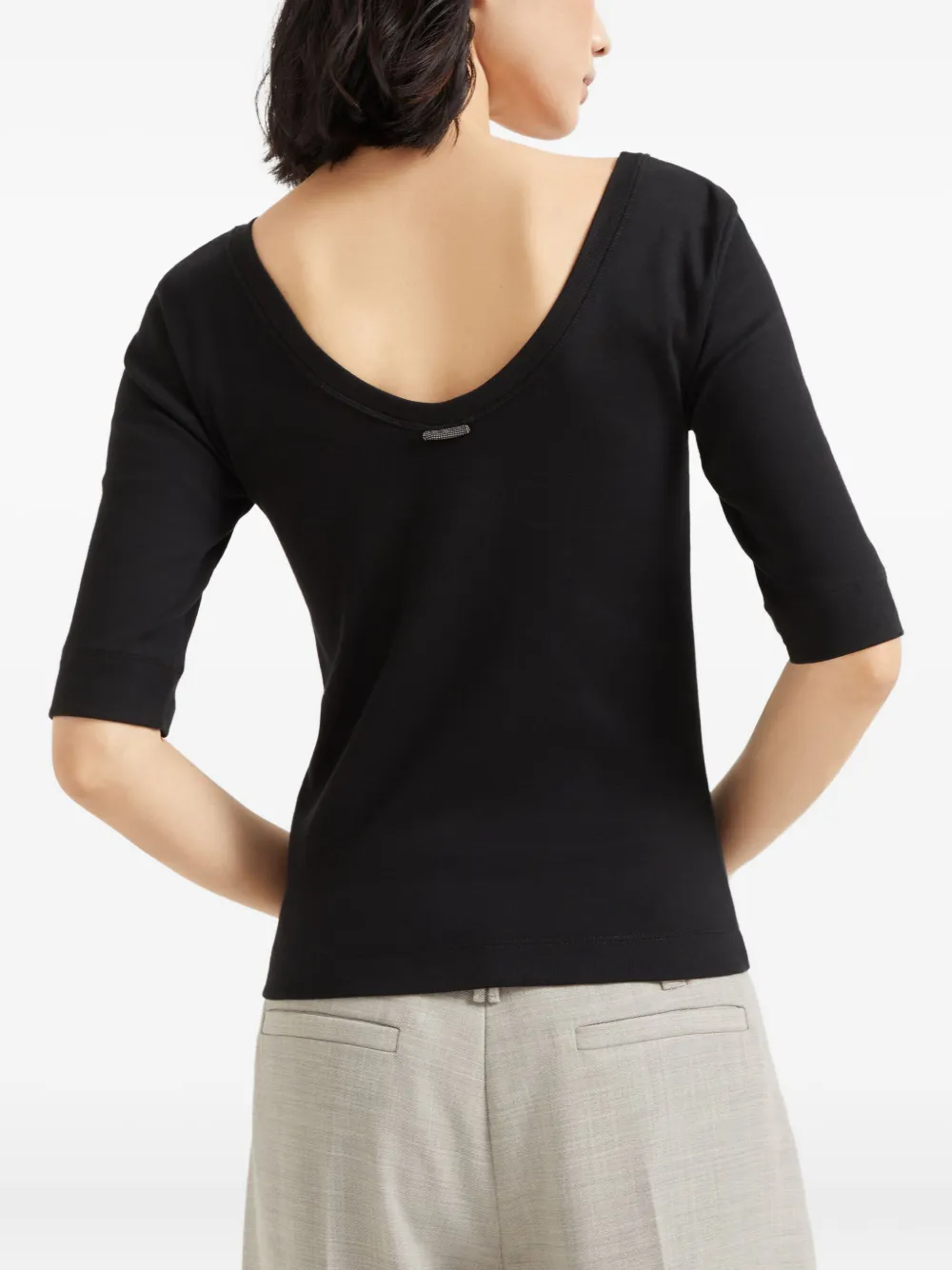 Brunello Cucinelli Katoenen T-shirt Zwart