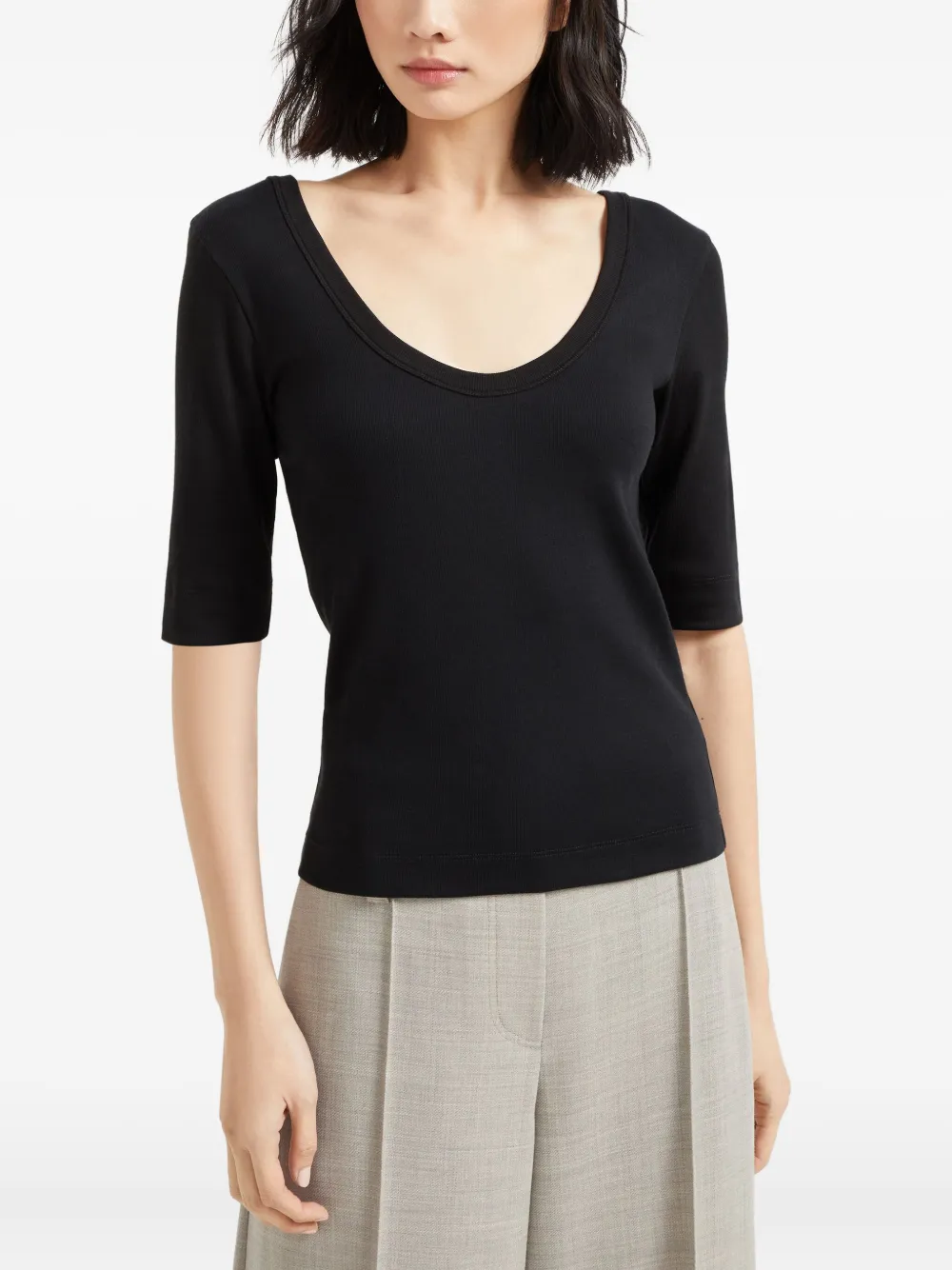 Brunello Cucinelli Katoenen T-shirt Zwart