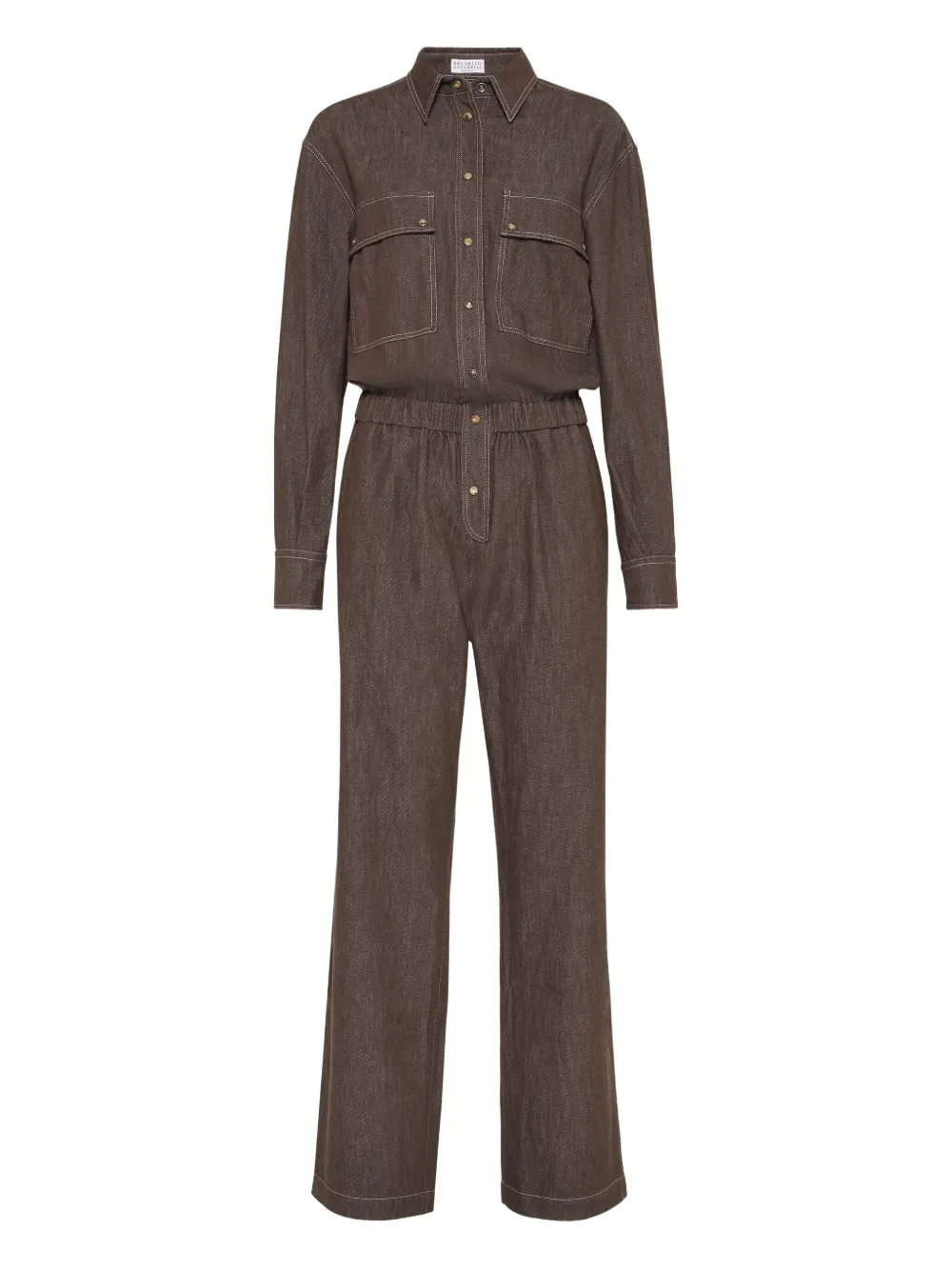 Brunello Cucinelli Cotton Denim Jumpsuit