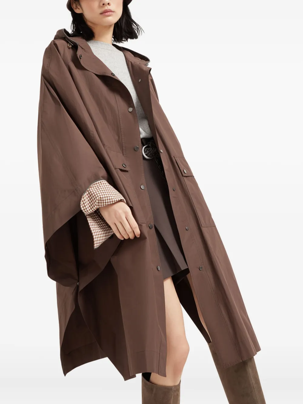 Brunello Cucinelli Oversized parka Bruin