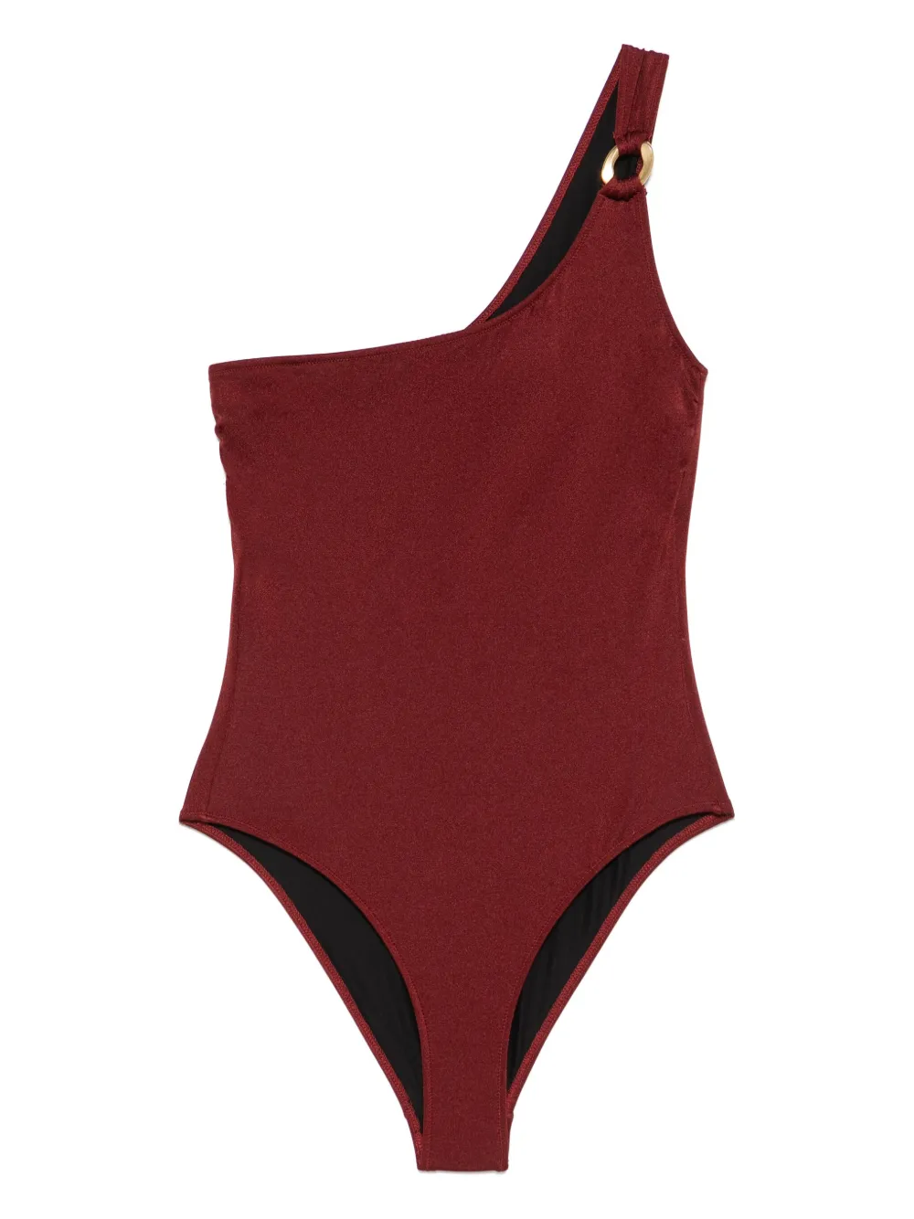 Anjuna asymmetric swimsuit | Brown | Image 1