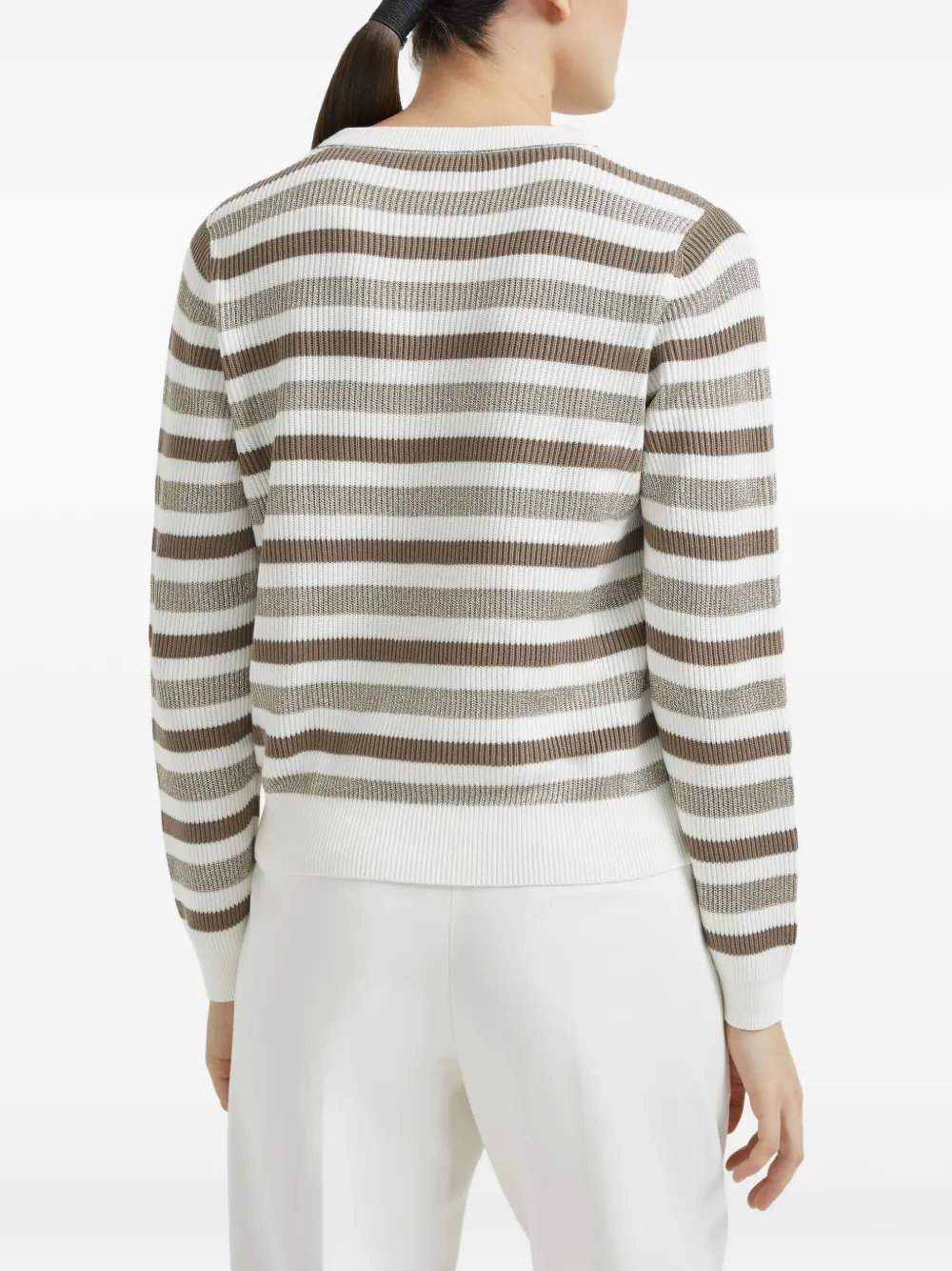 Brunello Cucinelli Katoenen trui Beige