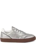Brunello Cucinelli lamé-effect leather sneakers - Silver
