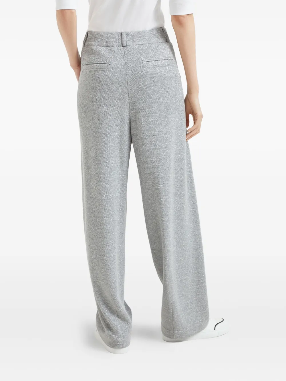 Brunello Cucinelli Jersey broek Grijs