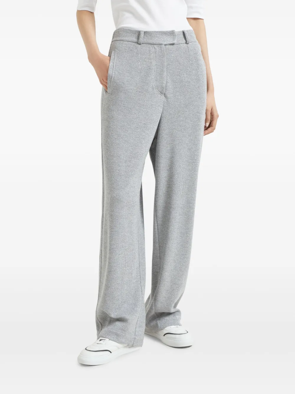 Brunello Cucinelli Jersey broek Grijs