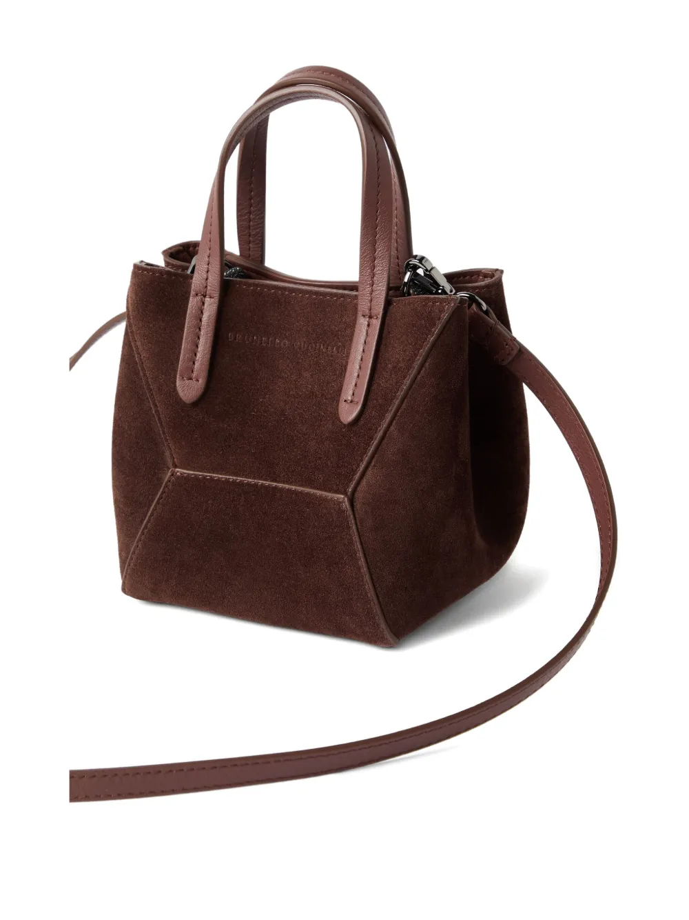 Brunello Cucinelli Duo kleine tas Bruin
