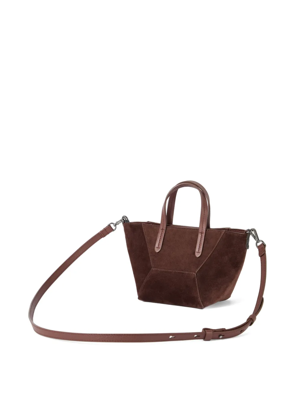 Brunello Cucinelli Duo kleine tas Bruin