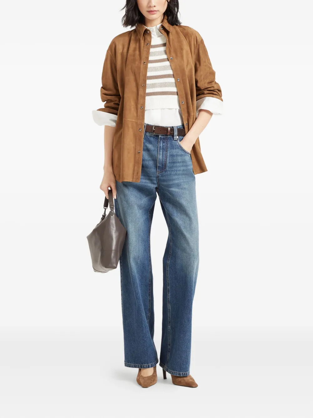 Brunello Cucinelli camiseta con cuello redondo | Chalecos y camisetas | Image 2