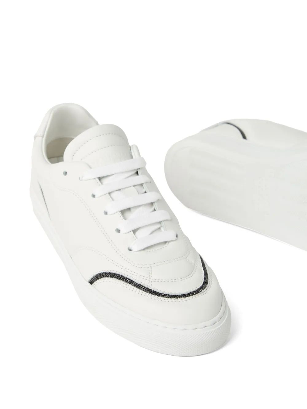 Brunello Cucinelli Monili-chain sneakers White