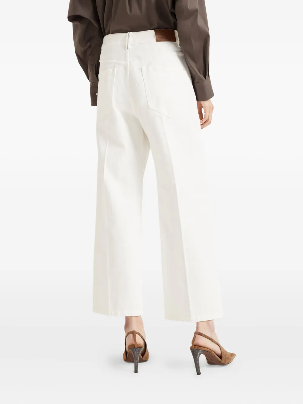 Brunello Cucinelli Contemporary Square broek Wit