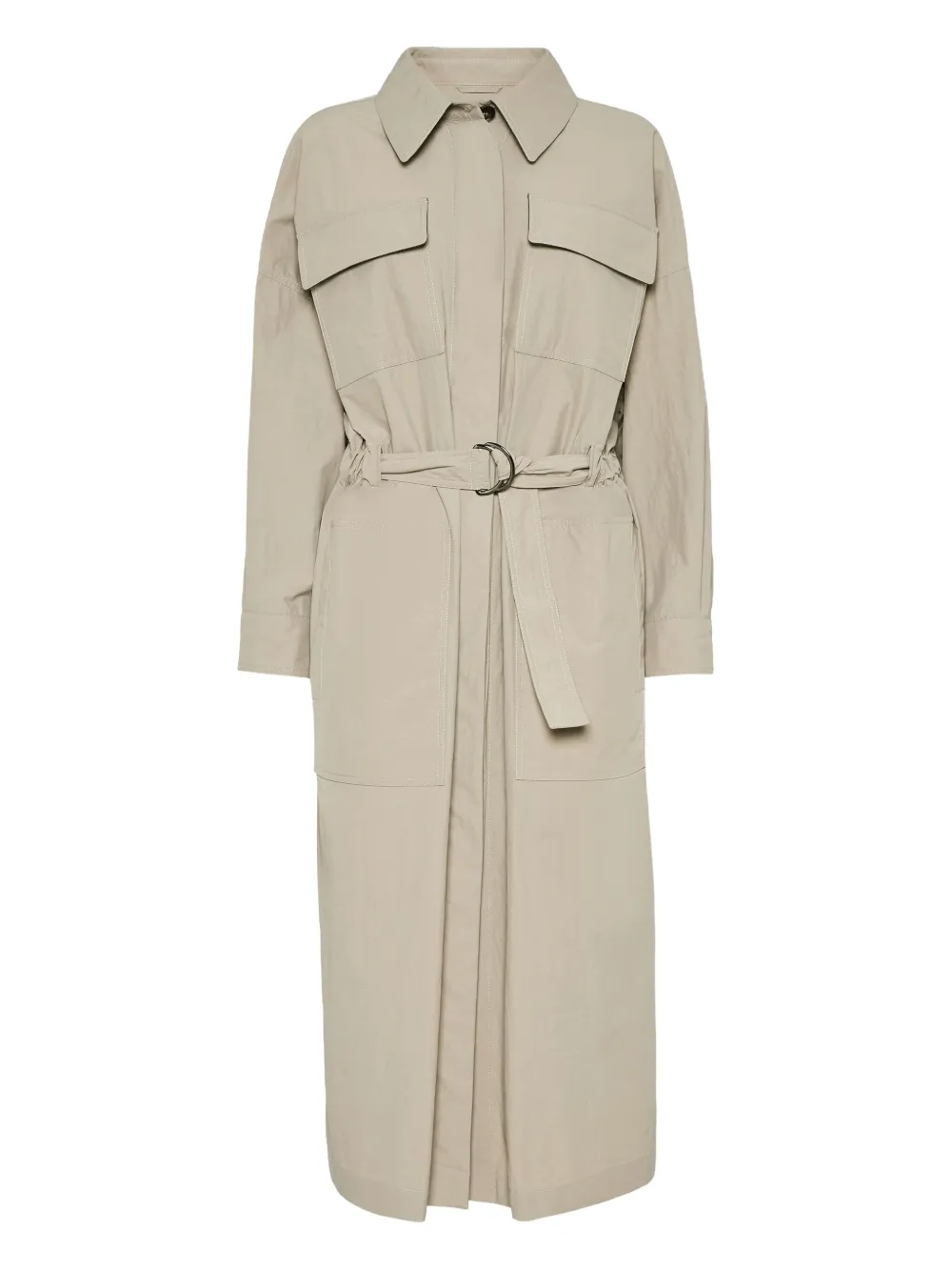 Brunello Cucinelli Belted Trench Coat